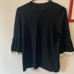 COS Black Top with Cream Accents